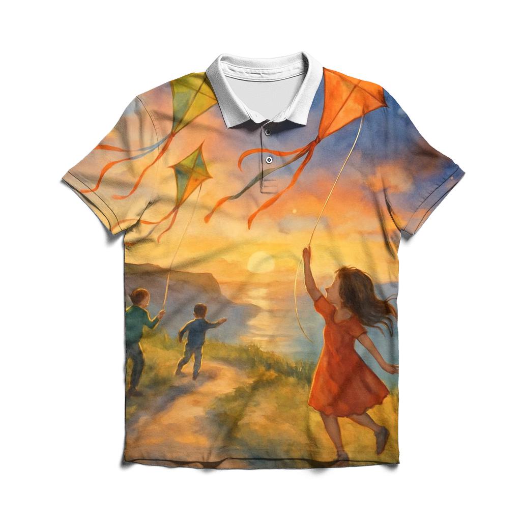 Golden Kite Passage personalized polo shirts