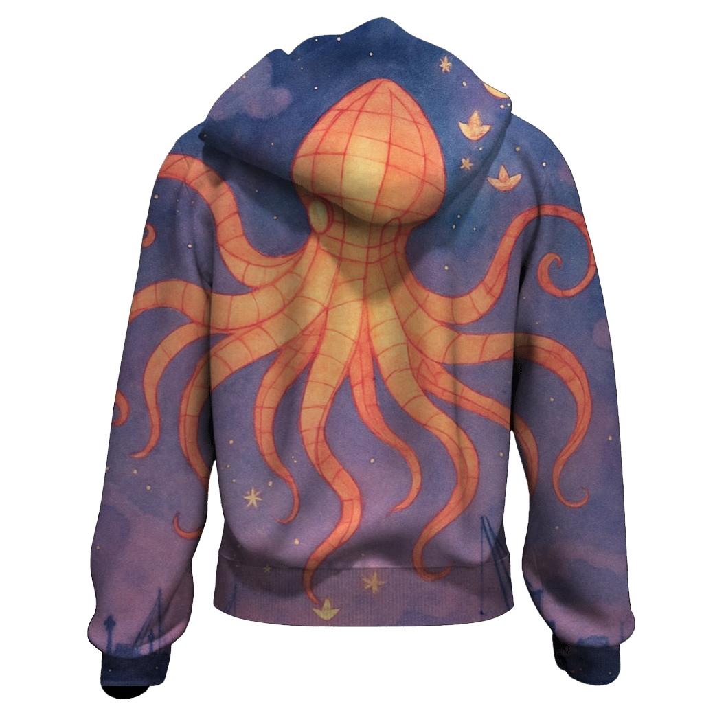 Paper Lantern Kraken designer hoodies