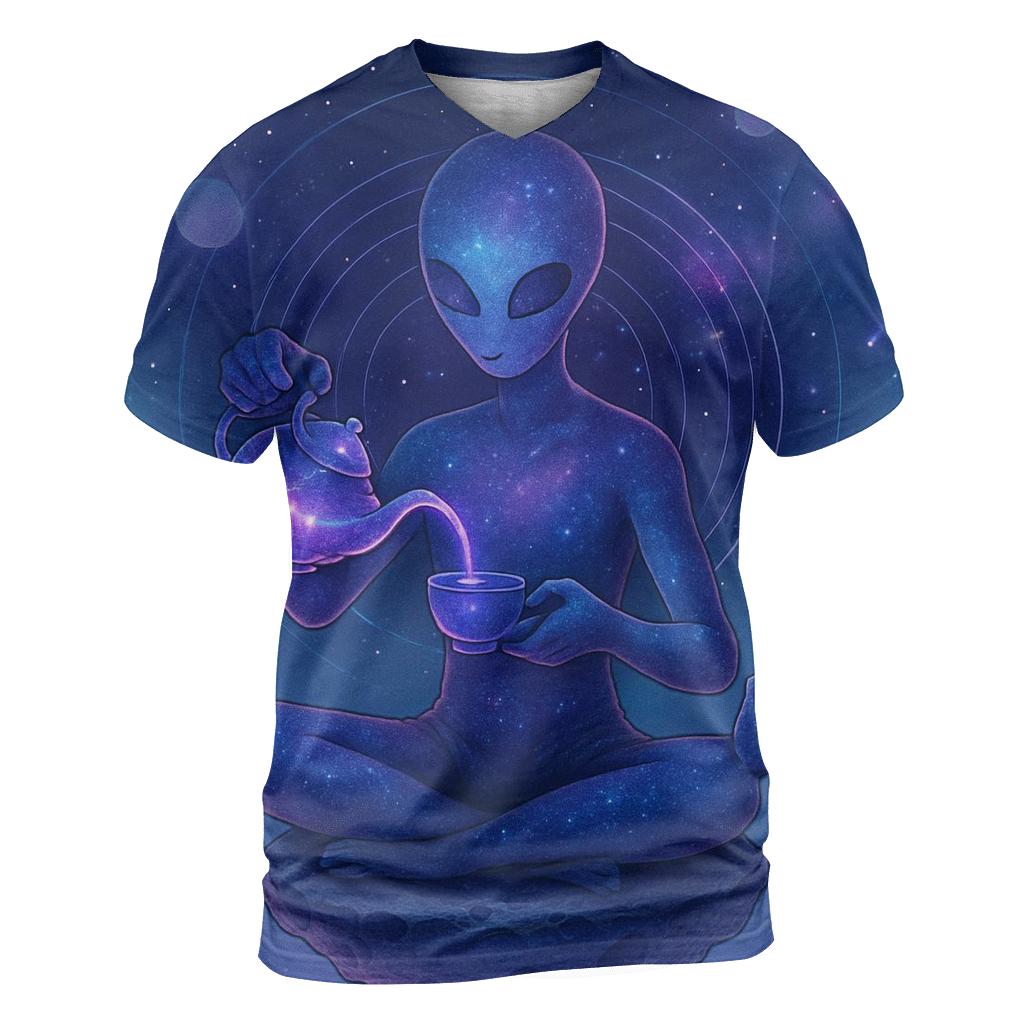 Celestial Tea Ceremony designer pattern shirts