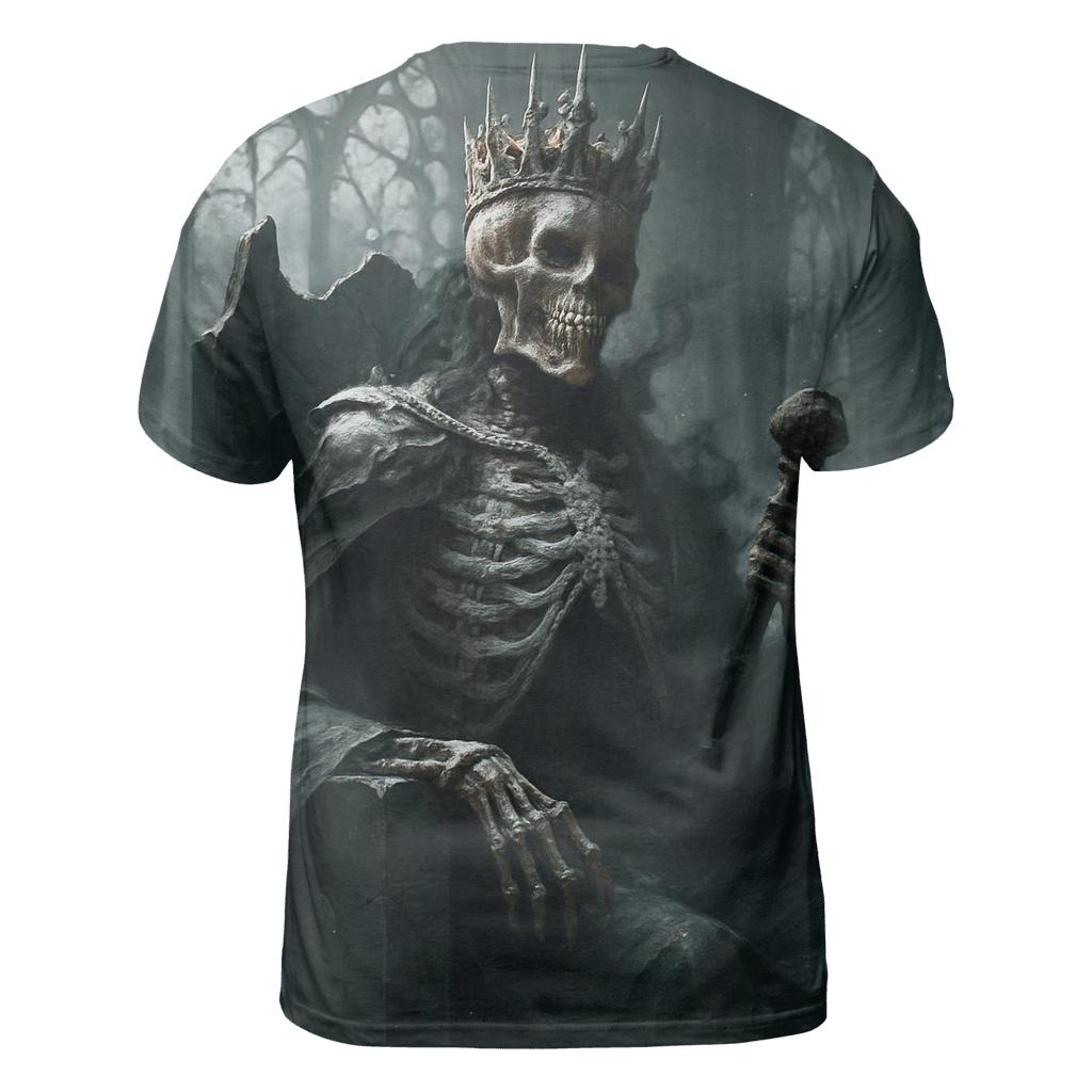 Ashen Throne Of The Skeleton King trendy printed shirt styles