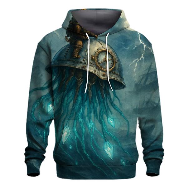 Clockwork Jellyfish Rider embroidered hoodies