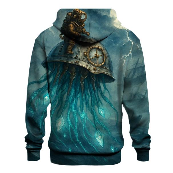 Clockwork Jellyfish Rider embroidered hoodies