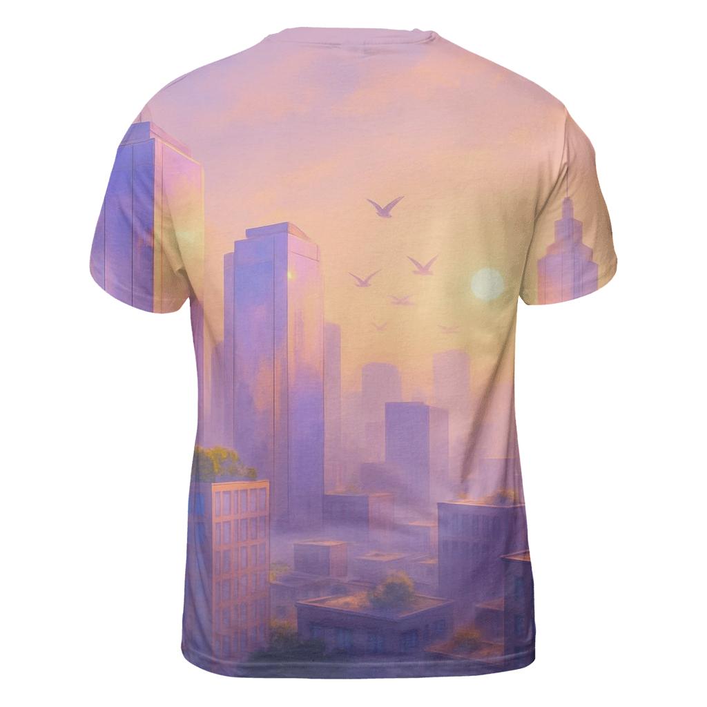 Lavender City Gold trendy printed shirt styles