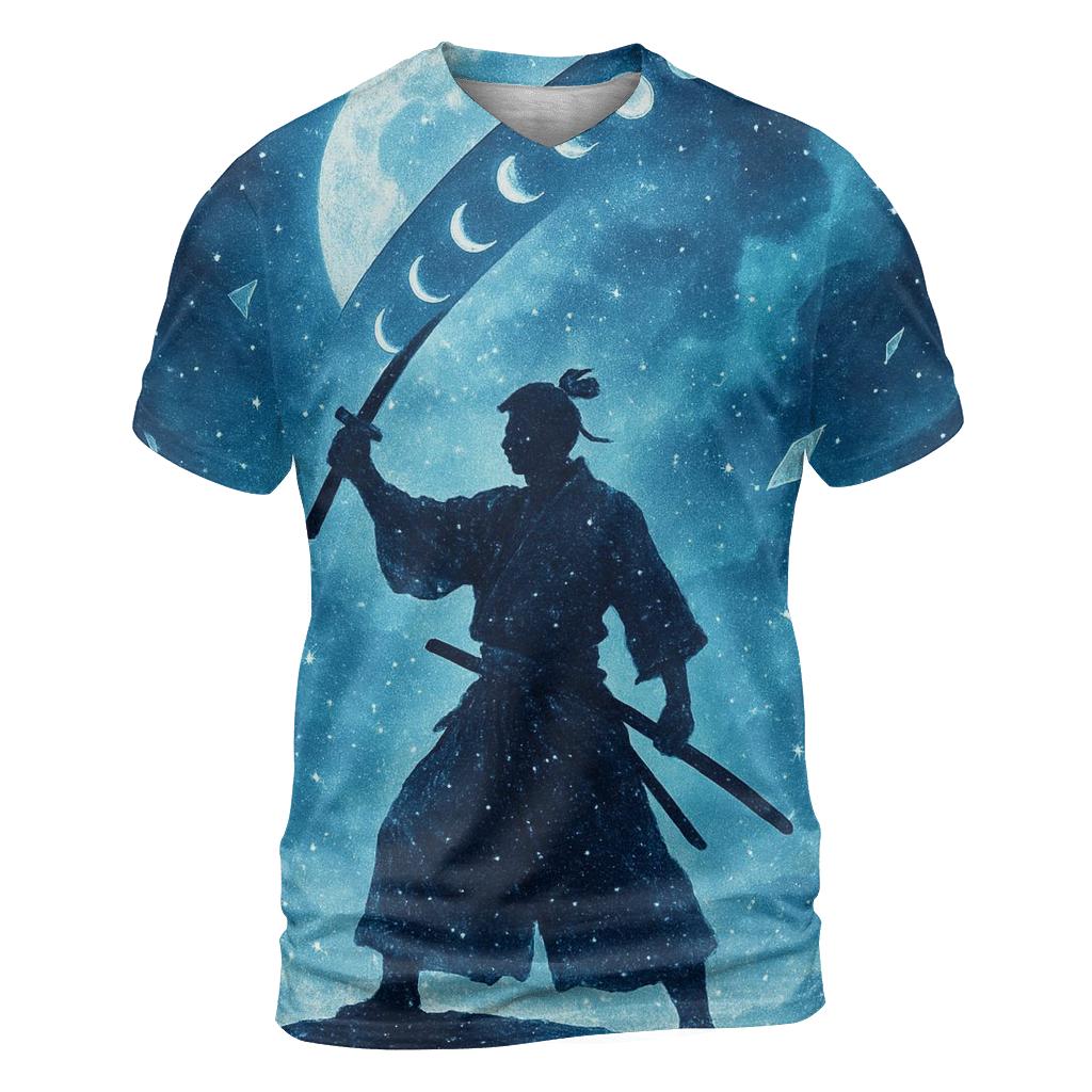 Moonphase Samurai custom all-over print shirts