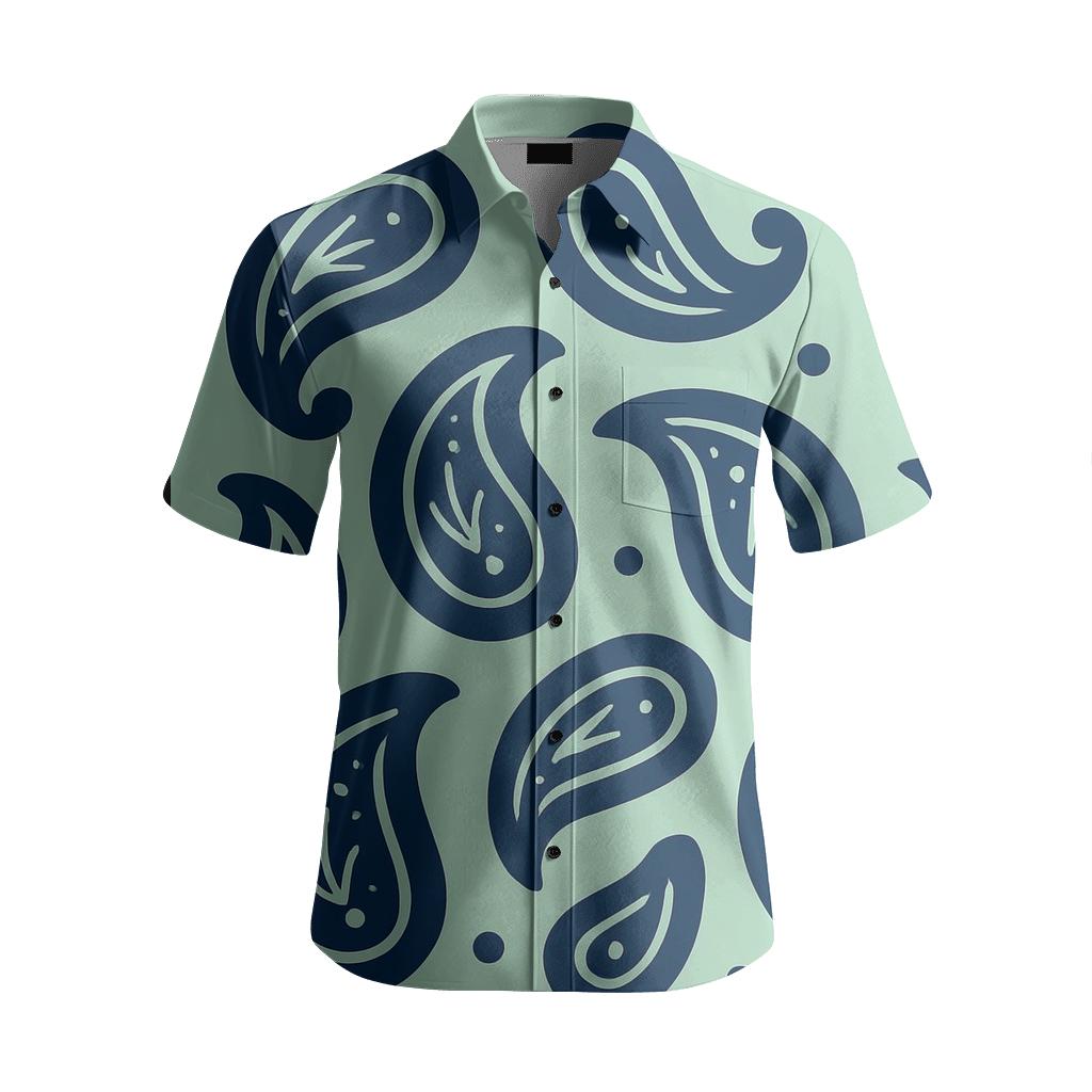 Comet Trail Paisley premium embroidered apparel