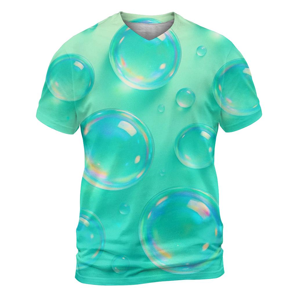 Iridescent Orb Field creative print fashion shirts