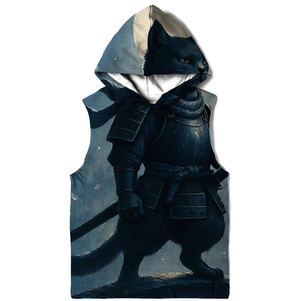 Samurai Moon Sentinel zip-up hoodies