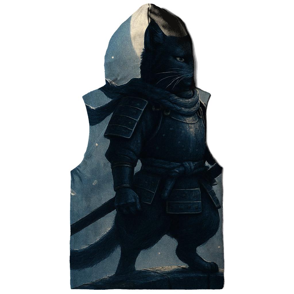 Samurai Moon Sentinel zip-up hoodies