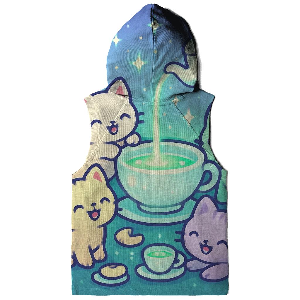 Starlight Tea Party Kittens pullover hoodies