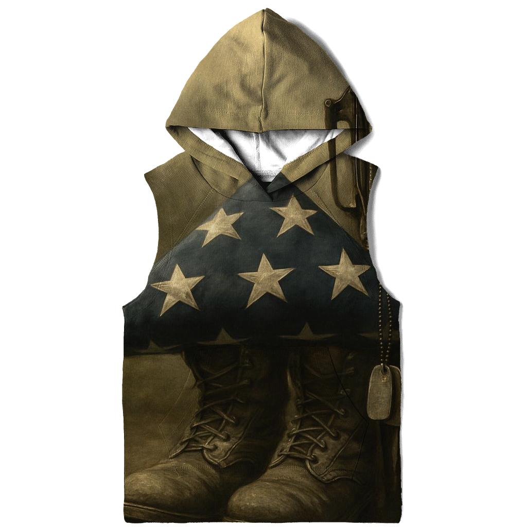 Folded Memory Stillness zip-up hoodies