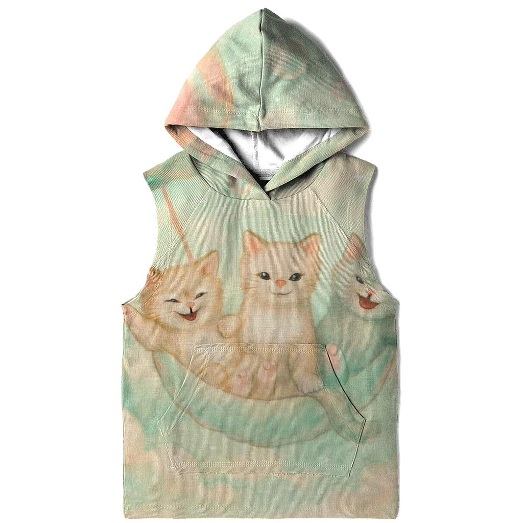 Minty Cloud Swing Kittens hoodies fashion