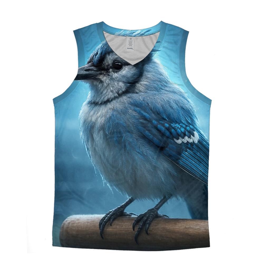 Perch And Power Blue Jays graphic print tank tops