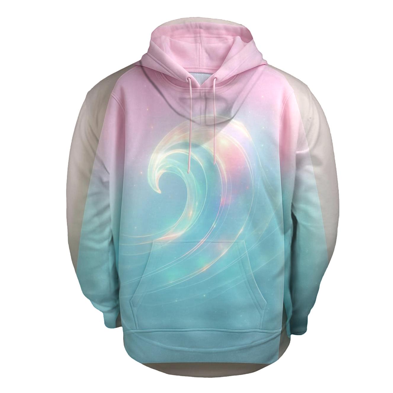 Aurora Wave Gradient premium hoodies