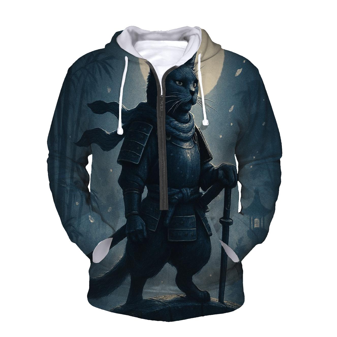 Samurai Moon Sentinel heavyweight hoodies