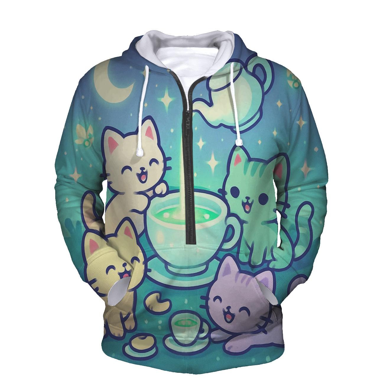 Starlight Tea Party Kittens hoodie trends