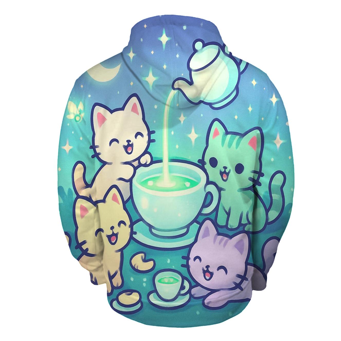 Starlight Tea Party Kittens hoodie trends