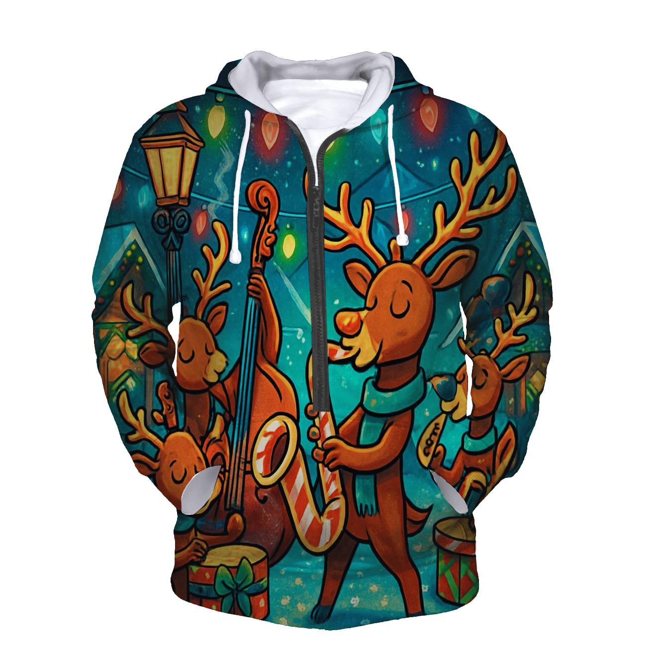 Reindeer Night Market Band premium hoodies