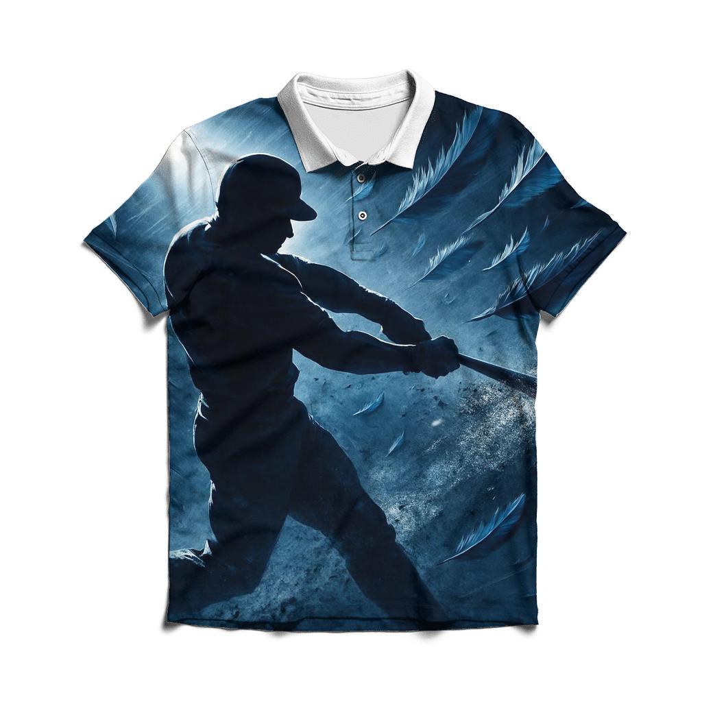 Sky Swing Blue Jays stylish collar polo tees