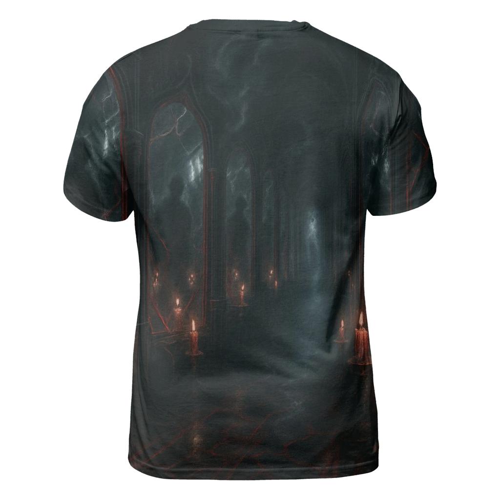 Cathedral Of Shadowed Mirrors artistic all-over print tops