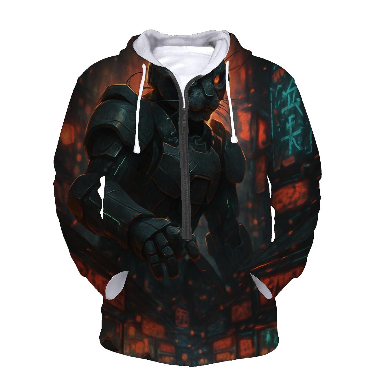 Samurai Mecha Alley Guardian custom hoodies