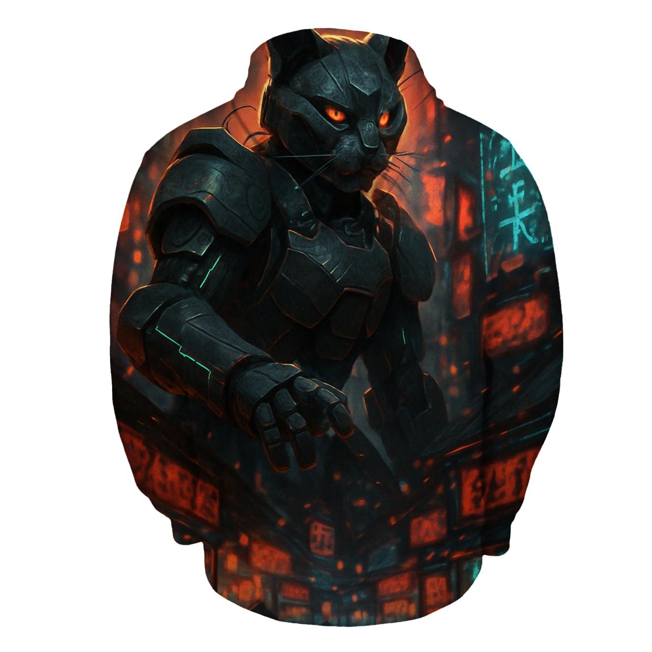 Samurai Mecha Alley Guardian custom hoodies
