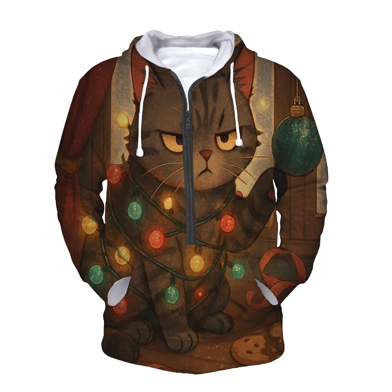 Grumpy Cat Tangle Of Lights hoodie styles