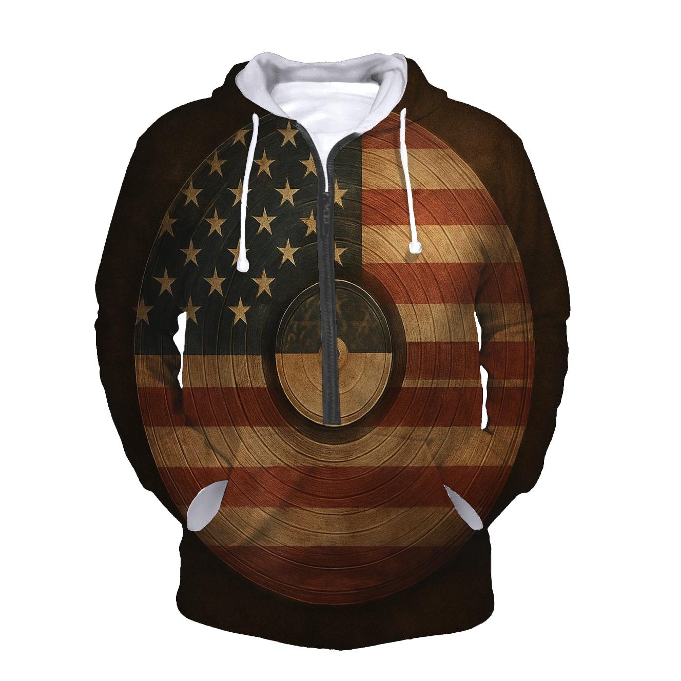 Retro Vinyl Stripes premium hoodies