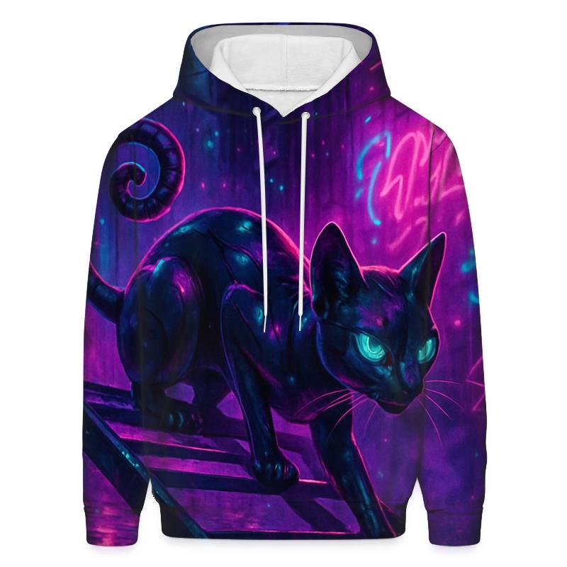 Neon Alley Night Prowler printed hoodies