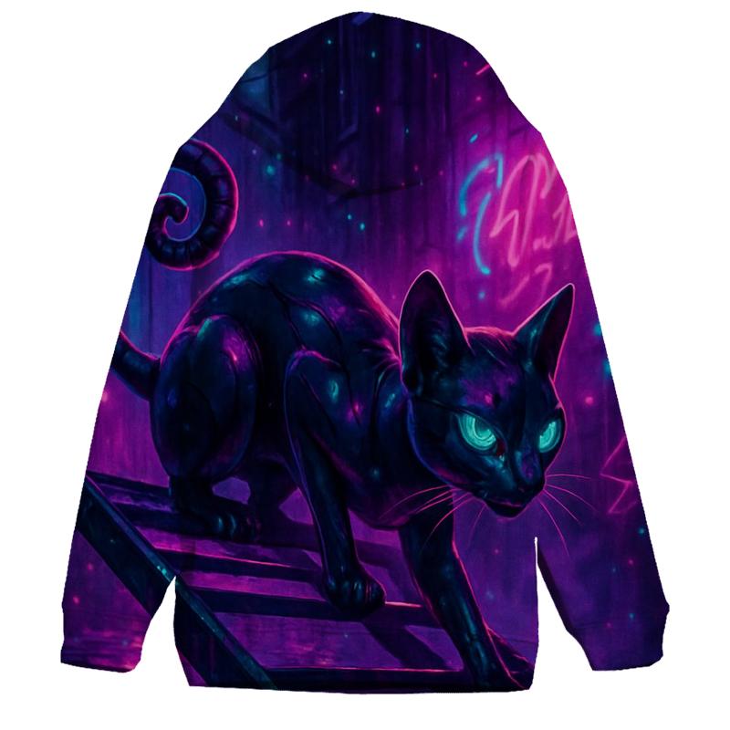 Neon Alley Night Prowler printed hoodies