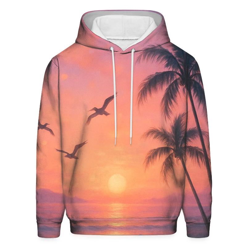 Coral Tide Horizon custom hoodies