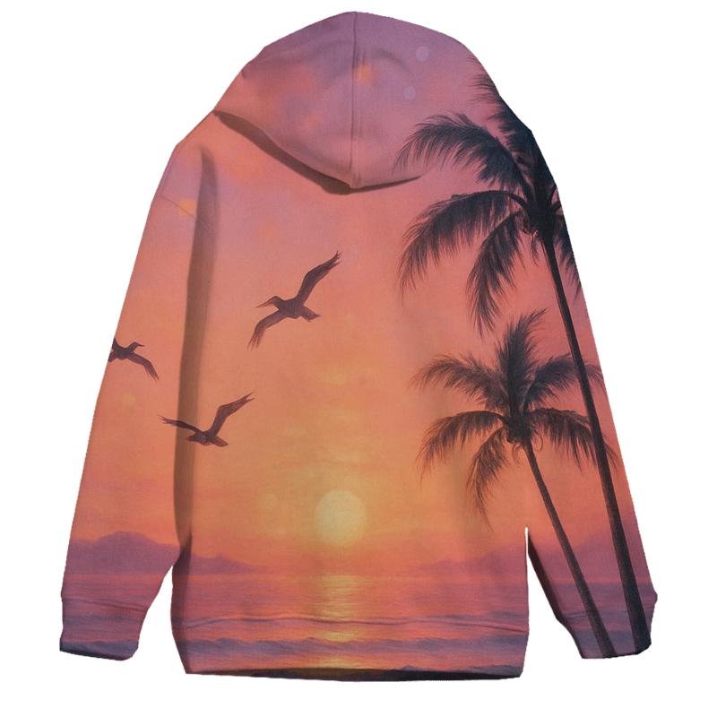Coral Tide Horizon custom hoodies