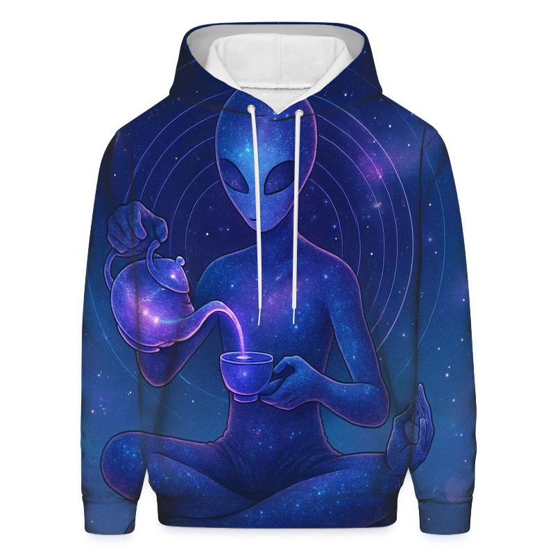 Celestial Tea Ceremony printed hoodies