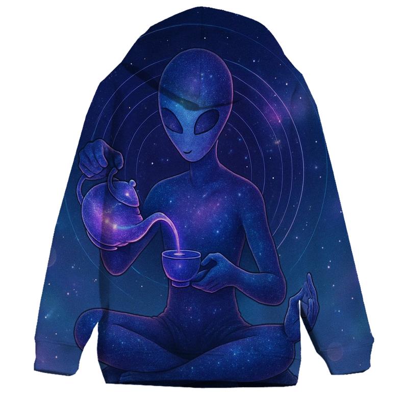 Celestial Tea Ceremony printed hoodies