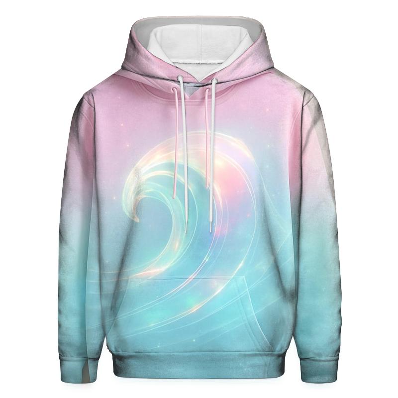 Aurora Wave Gradient printed hoodies
