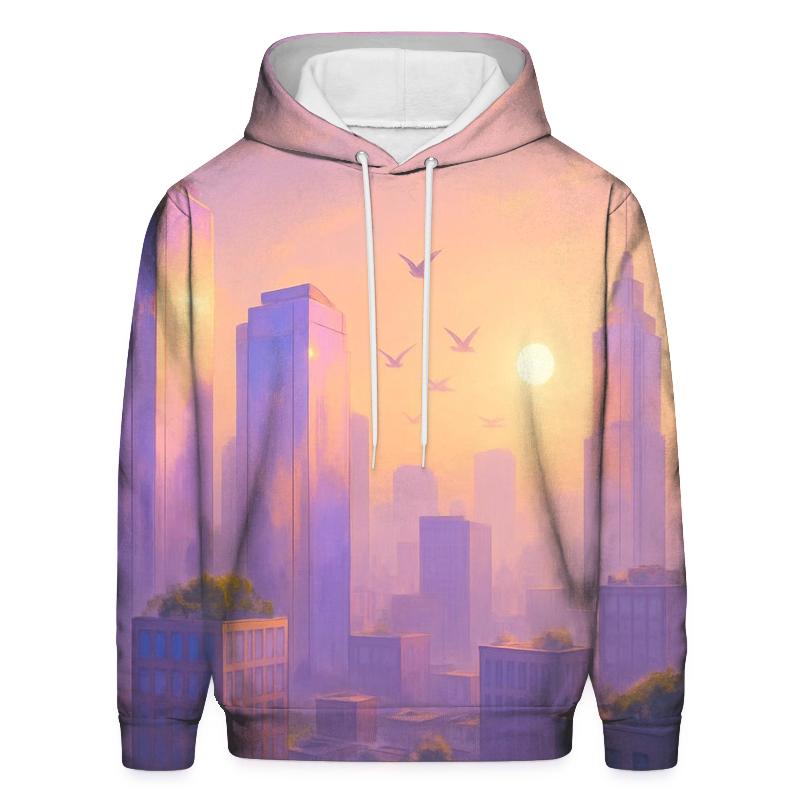 Lavender City Gold premium hoodies