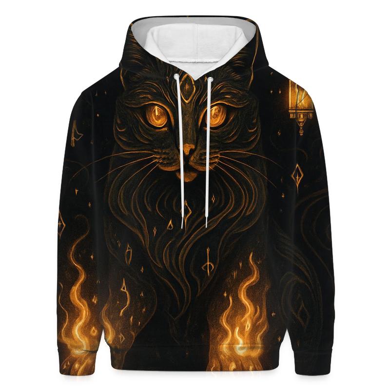Mystic Rune Guardian printed hoodies