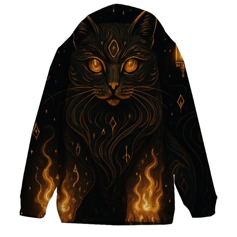 Mystic Rune Guardian printed hoodies