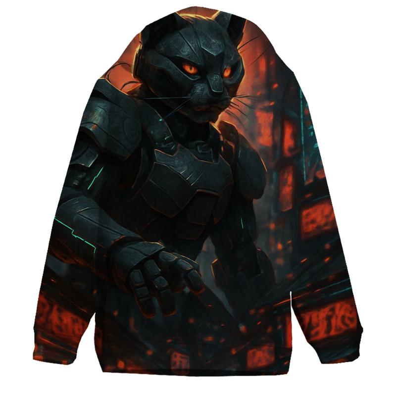 Samurai Mecha Alley Guardian pullover hoodies