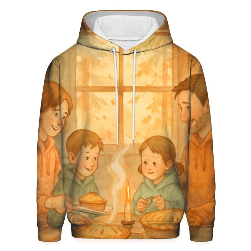 Cozy Cabin Pie Evening custom hoodies