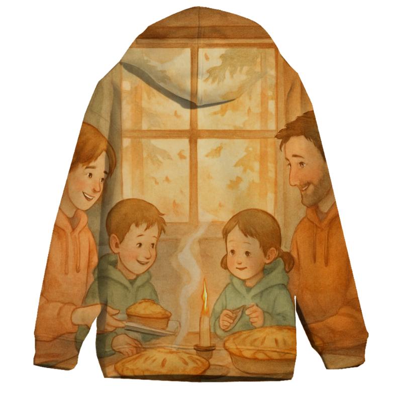 Cozy Cabin Pie Evening custom hoodies
