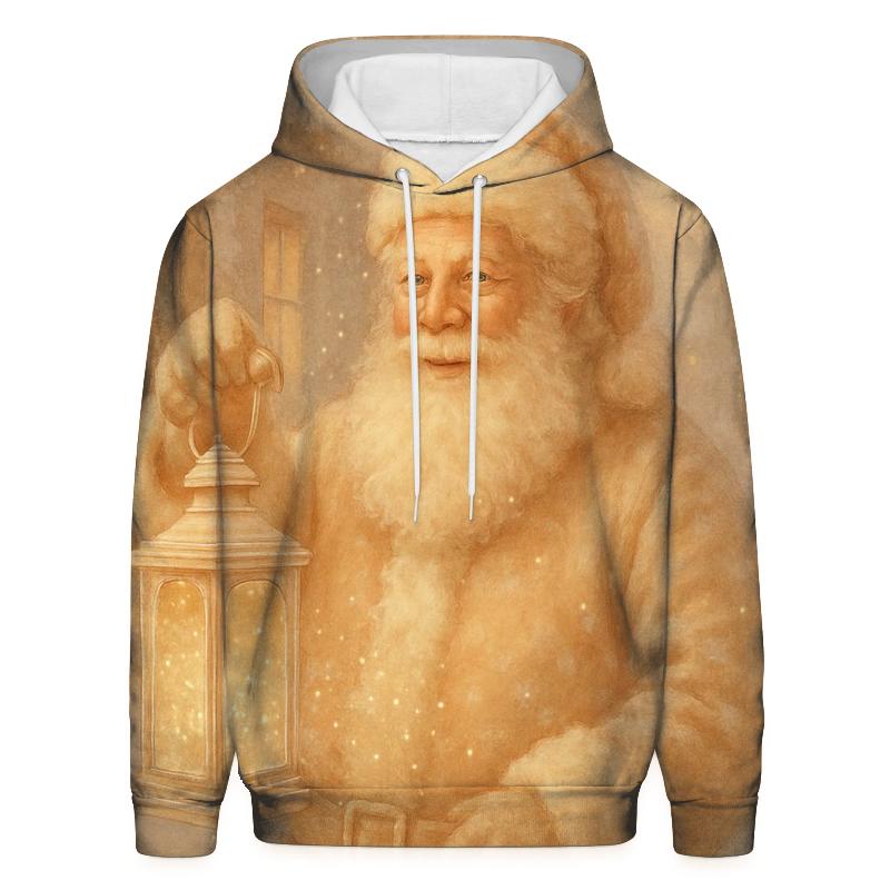 Ivory Lantern Santa zip-up hoodies