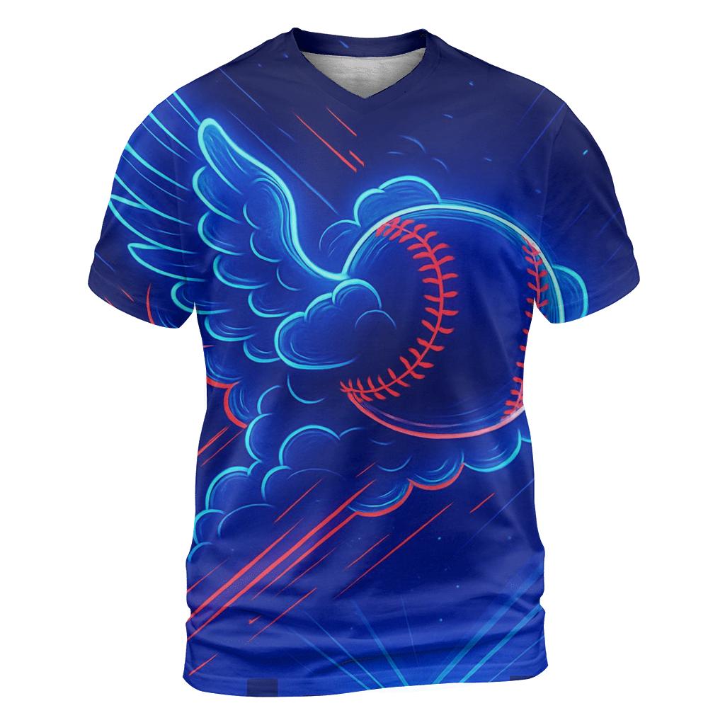 Diamond Wing Collision Blue Jays creative print fashion shirts