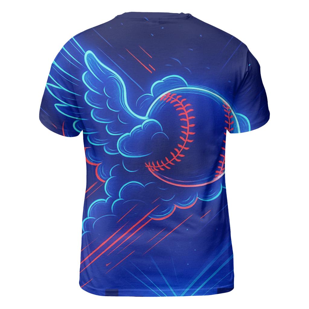 Diamond Wing Collision Blue Jays creative print fashion shirts
