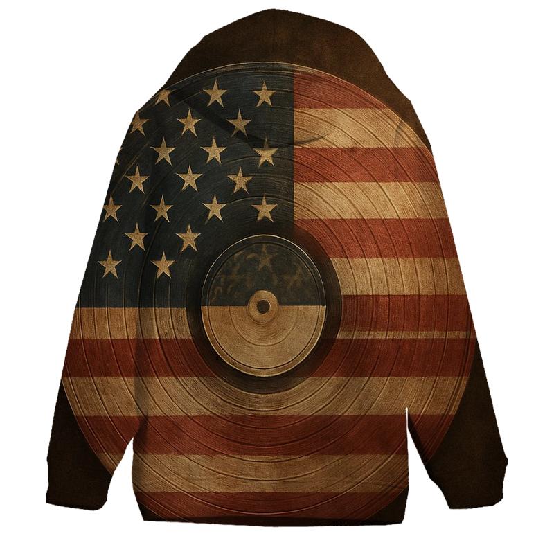Retro Vinyl Stripes zip-up hoodies