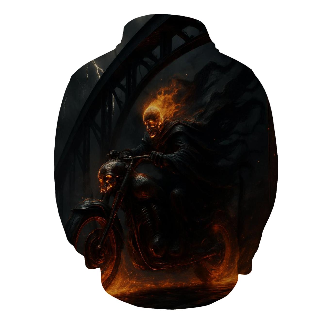 Grim Rider Of The Iron Bridge designer hoodies