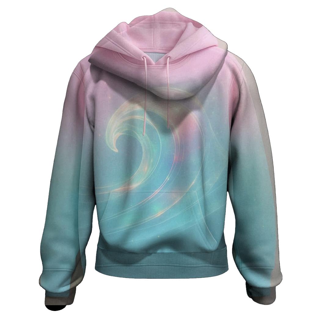 Aurora Wave Gradient designer hoodies
