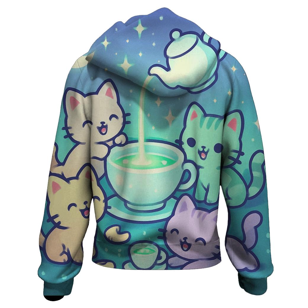 Starlight Tea Party Kittens hoodies fashion