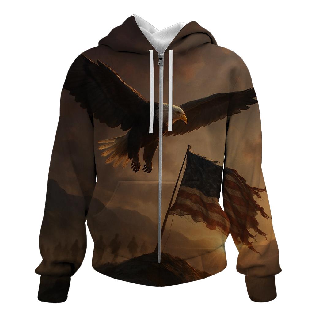 Eagle Over Honor Ridge heavyweight hoodies