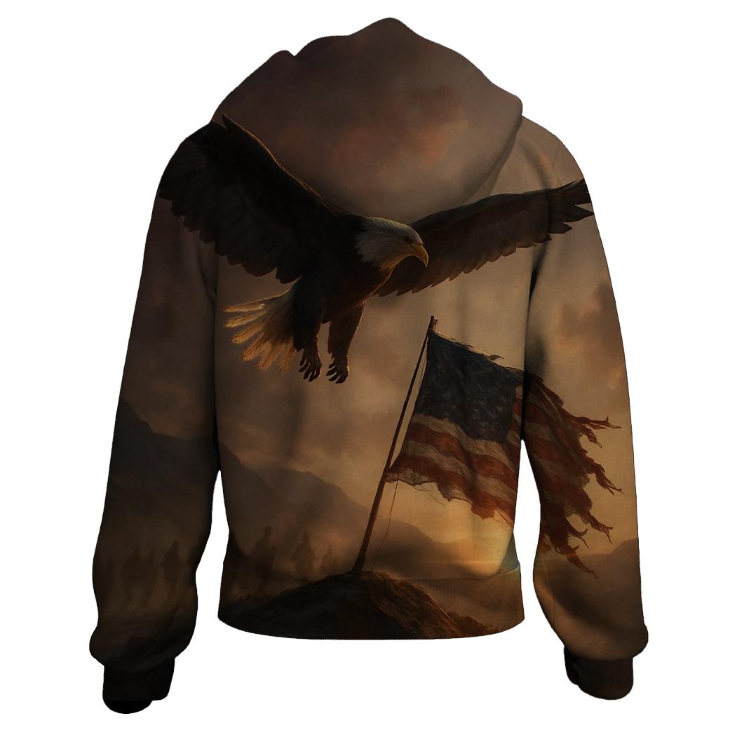 Eagle Over Honor Ridge heavyweight hoodies