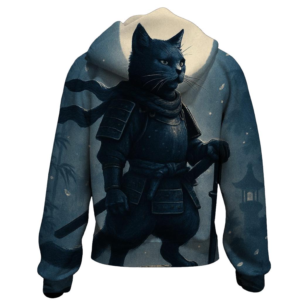 Samurai Moon Sentinel lightweight hoodies